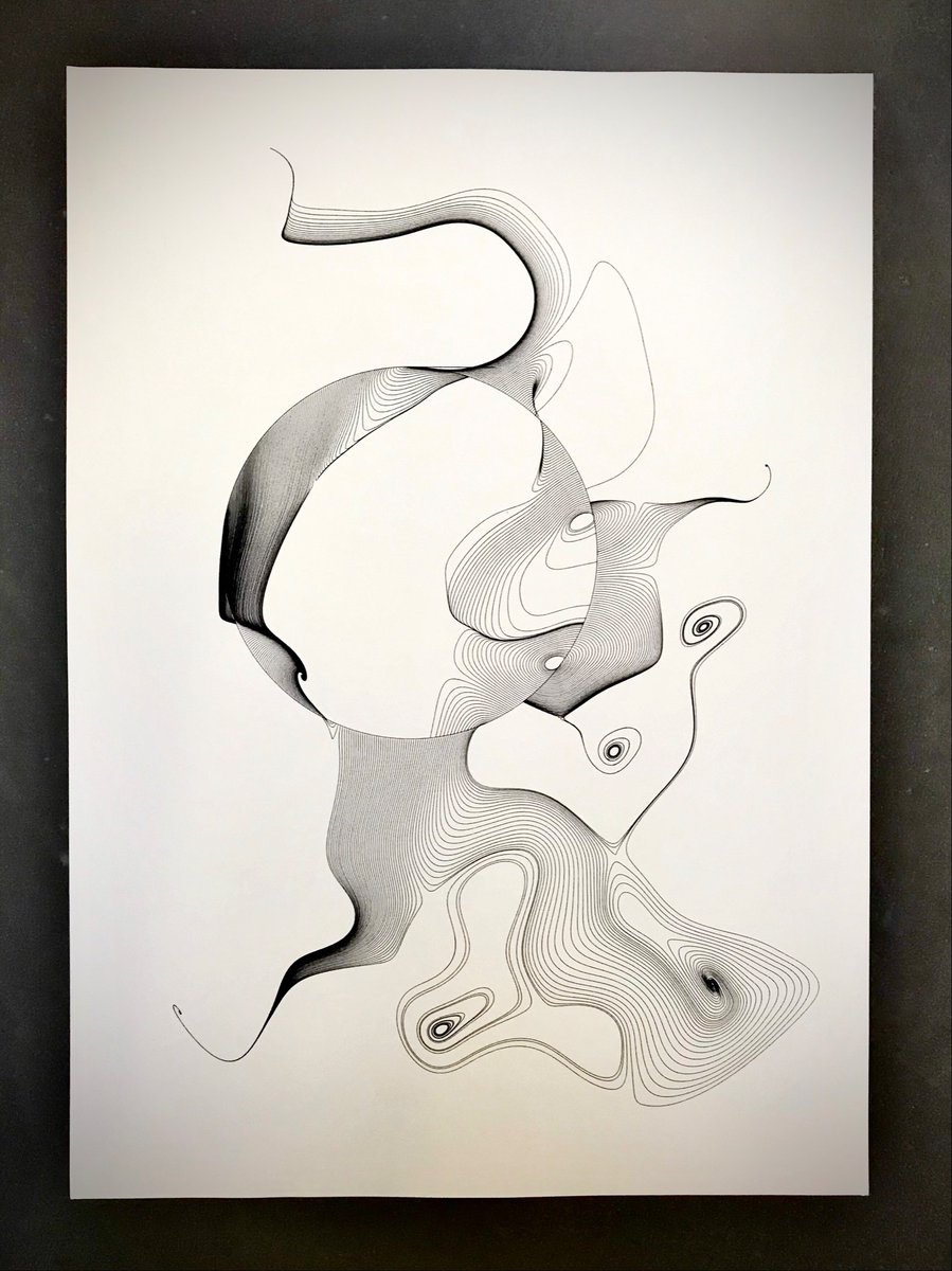 jungreitm's tweet photo. fluxes. ballpoint pen, paper (DIN A2), #Python and #plottertwitter https://t.co/ZN7fp8I1HX