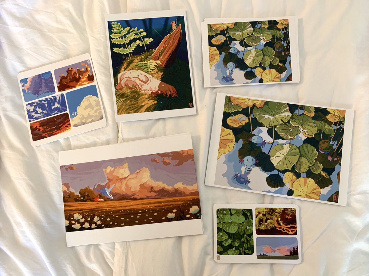 My July shop update will go live this FRIDAY, JULY 17th, at 12 PM PDT. I will have some original Posca canvases, prints, stickers + sticker sheets, and my nature totes available for purchase! ??