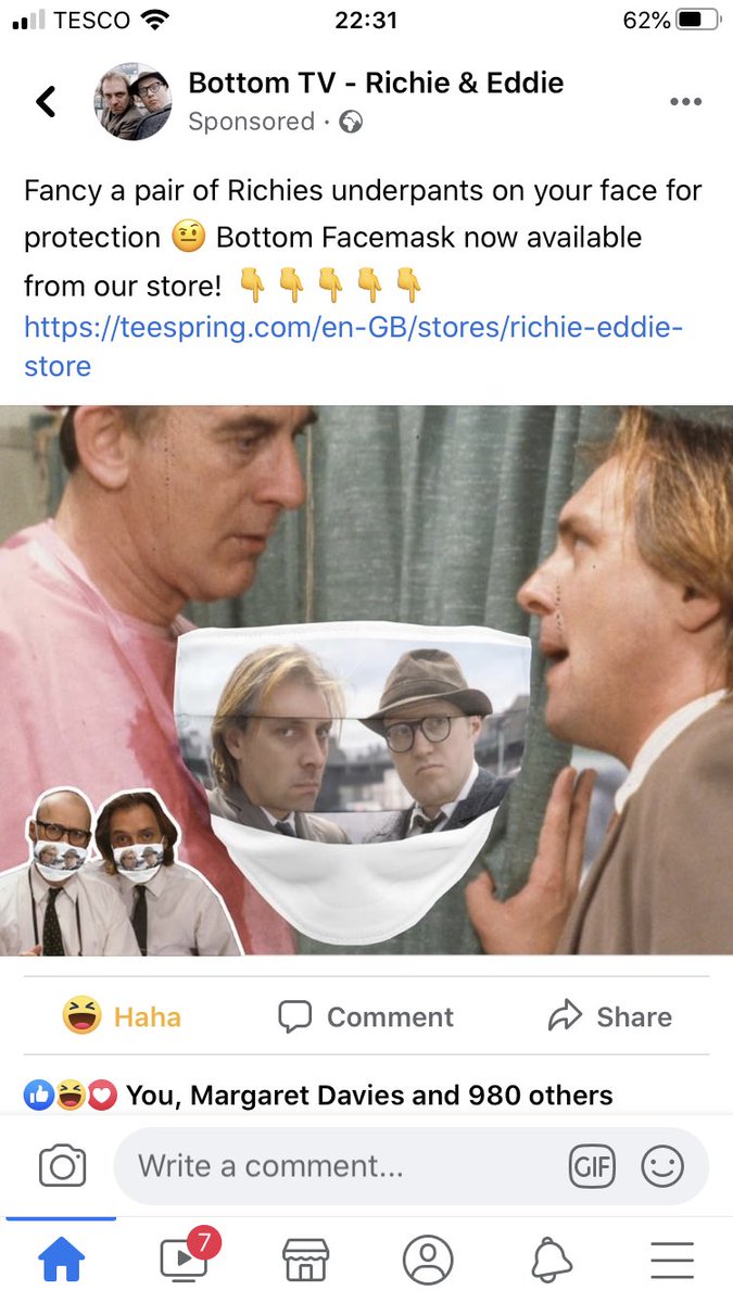mayallfan's tweet photo. Omg I’ve only just seen this 🤣🤣 id totally buy one if I could lol  #RikMayall #Bottom https://t.co/t24y2O4Cr4