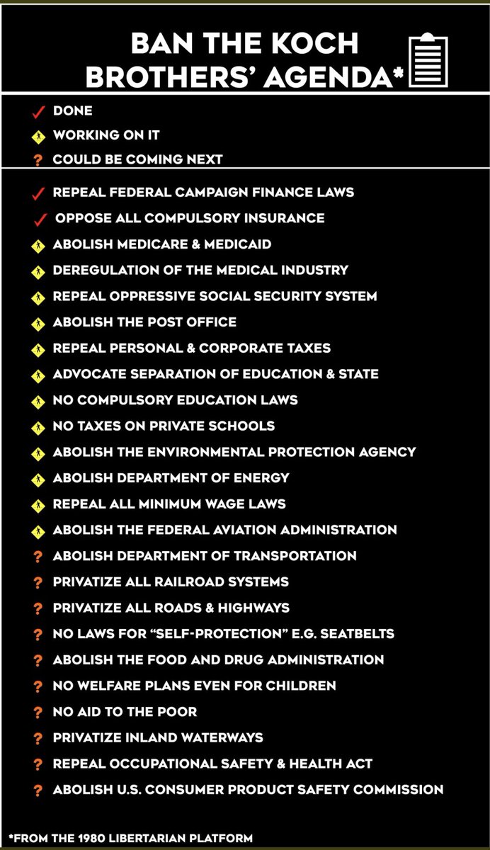 3/“ #KochNetwork &  #CouncilForNationalPolicy agenda. They’ve systemically attacked” environmental regulations & “the  #COVID19 crisis is their opportunity to ensure” the NEPA fails. “The public will never know who is responsible. Same with the USPS” & the push to open schools.