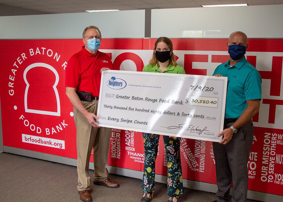 NeighborsFCU's tweet photo. Our #EverySwipeCounts campaign raised $30,580 for @brfoodbank! ππ
More info: https://t.co/FyKs2C5UMi