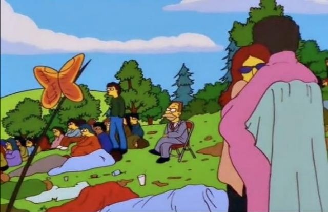 ImagenRetro's tweet photo. Los Simpson y su grandiosa manera de rendirle homenaje a la historia. https://t.co/y1aewrU2YM
