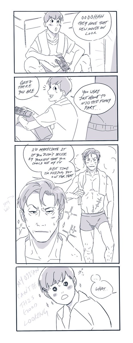 Osomatsu stays over at Tougou's for the first time 
