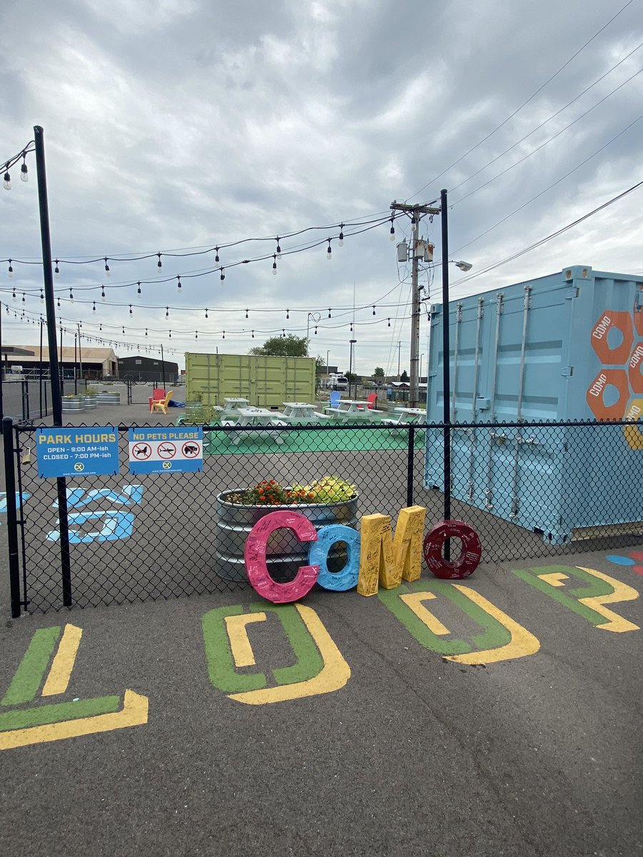 VisitColumbiaMO's tweet photo. Cruise @TheLoopCoMo! CVB Director Amy Schneider joined The Loop CID Director Carrie Gartner at the Pop Up Park, and it is the perfect place to safely meet friends after picking up food at one of Columbiaโs delicious restaurants.
#cruisetheloop #shoplocalcomo #columbiamo #fun https://t.co/RFJ2owh1JL