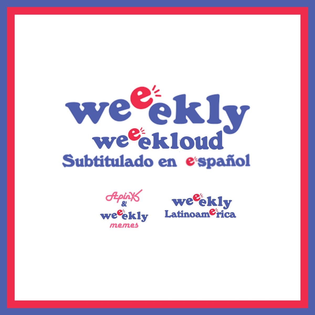 ApinkWeeeklyMem's tweet photo. Weeekly - Weee:kloud 
Subtitulado en español.

Créditos: https://t.co/KBvP5uiAkK https://t.co/LEsQ8YbSMH
