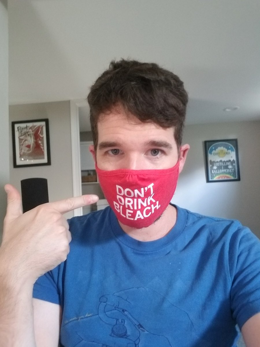 2020 in a nutshell: the message on this facemask is uhh...unfortunately not embraced by 100% of people.