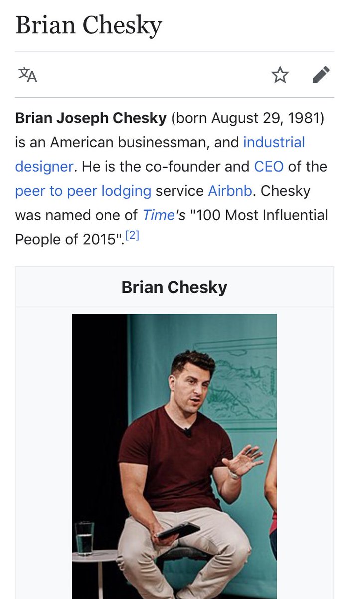 63/ BRIAN CHESKYCEO of Airbnb - winner of Douchiest LookWhen  @realDonaldTrump proposed the travel ban, Chesky & Airbnb offered free houses to anyone that “was affected”Airbnb worked with [Hussein], [Soros], Clooney and a whole bunch of Evil Shithead A-Listers