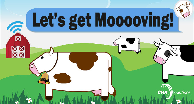 CHRSolutions's tweet photo. With #broadband generating a geographical map of the cows travel paths, Claire is able to have a safe and disease free path to and from the barn. This coming #CowAppreciationDay will be one to remember. https://t.co/Av3T35sELv