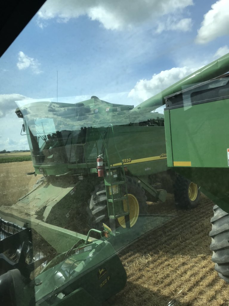 Celebrating 13 years of marriage farmer-style today!! #farmers #harvest2020 #barleyitch