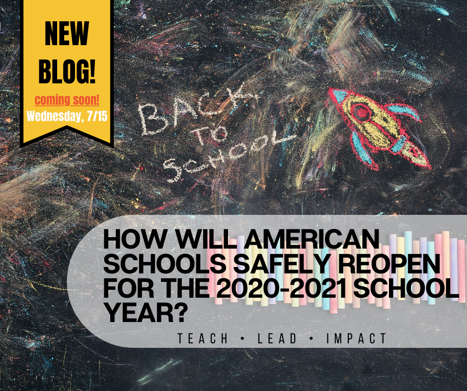 YESEEPTX's tweet photo. NEW BLOG POST COMING SOON: Wednesday, July 15th
Check out our blog post on how American schools will safely reopen for the 2020-2021 school year!
#YESINC
Click the link below to be added to our subscribers' list and get the latest in teacher topics! https://t.co/P1XnEJqJj3 https://t.co/FiuVzvo58F