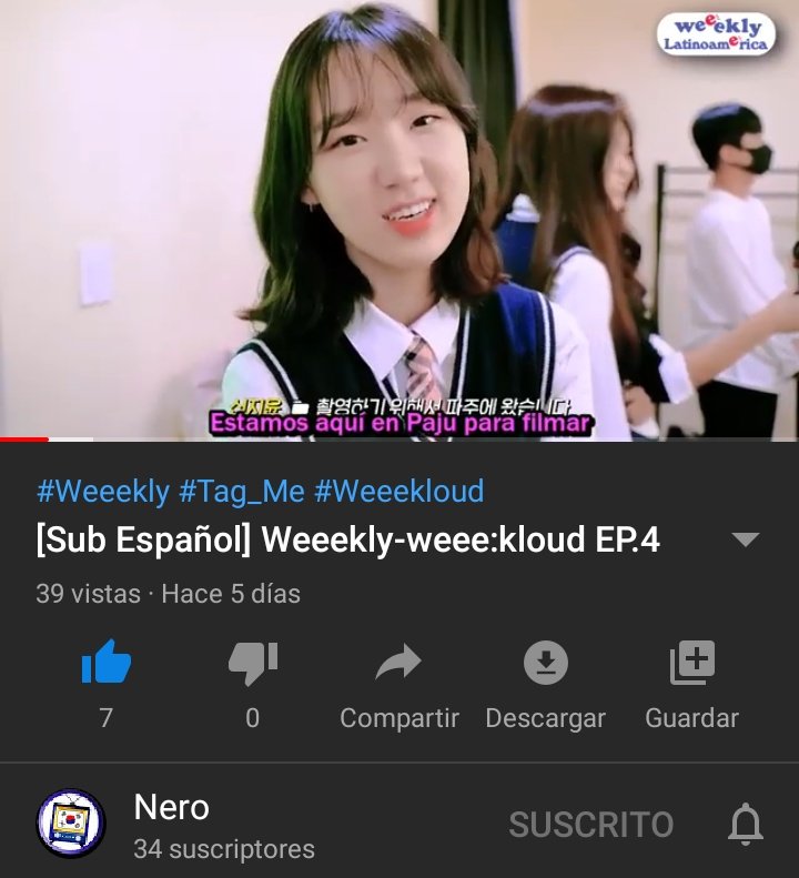 ApinkWeeeklyMem's tweet photo. Weeekly - Weeekloud subtitulado en español.

EP 4.

Link: https://t.co/qHfP7Sw1Y1

Créditos: Nero.

#Weeekly #Weeekloud https://t.co/FoReavy4Yk
