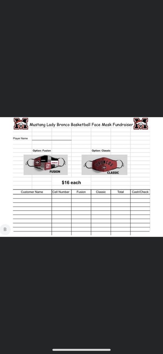 kaileehurst_'s tweet photo. Please help our Lady Broncos, buy a mask $16 each!! #GID https://t.co/OsCztbJ4jo