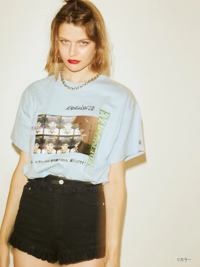 Crunchyroll's tweet photo. NEWS: New Evangelion Shirts Turn Memorable Scenes into a Fashion Statement

✨ More: https://t.co/V3H9nD5OZ0 https://t.co/qZRqM4o041