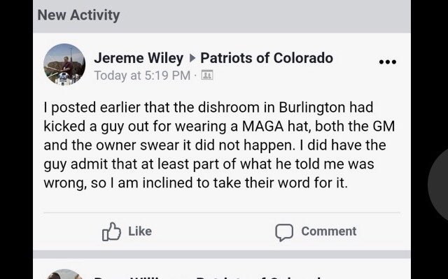 dish_room's tweet photo. This first post was brought to our attention today. After further investigation, we, along with Maury Povich, determined this was a lie.  We contacted the person that posted the original and he retracted as you can see. #fakenews https://t.co/rGSmqHmmYc