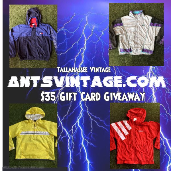 Antsvintage's tweet photo. $35 GIFT CARD GIVEAWAY 
Rules: 1 Must follow this account
           2 Must retweet this post 
           3 Must tag 2 friends 
I will be restocking my website https://t.co/YxfLVZDNXi this Friday (6/17) with a bunch of fire new clothes. Winner announced Friday! #shopsmall https://t.co/b3GEfcx5Nu