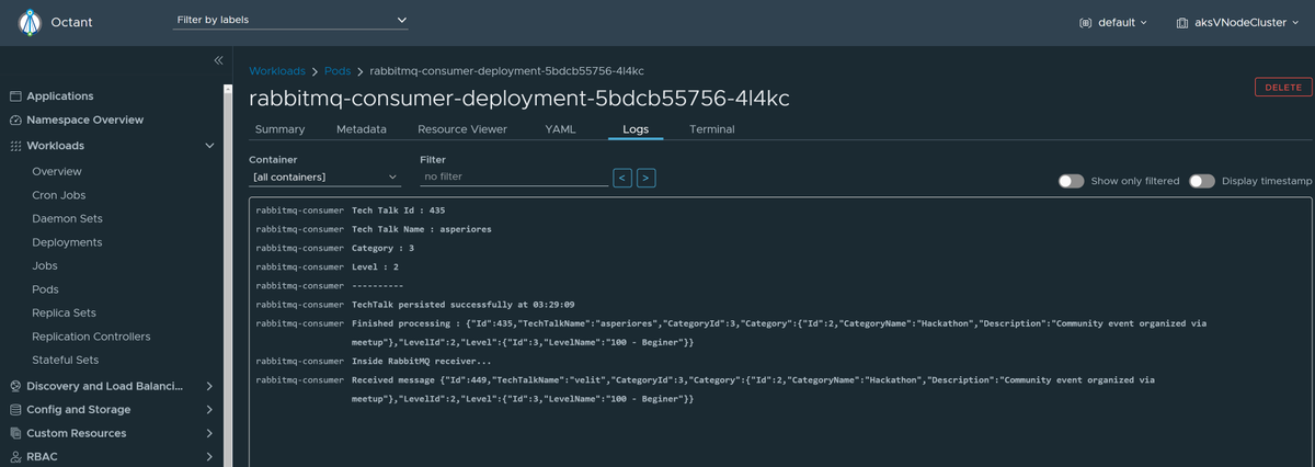 nileshgule's tweet photo. Recent version of @projectoctant has added an enhancement to show the logs from pods running on Azure Container Instances using Virtual Node. ๐๐
https://t.co/ix8ZtTkPW2
#octant #aci #virtualnode #kuberentes #aks https://t.co/m2cKyfzfZ0