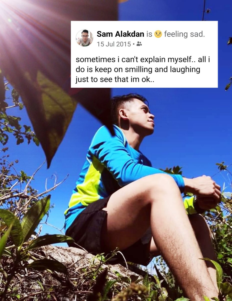 AlakdanSam's tweet photo. "Sometimes u can't explain myself.. All I do is keep on smiling and laughing just to see that I'm OK.." https://t.co/gCACh1Y6rB