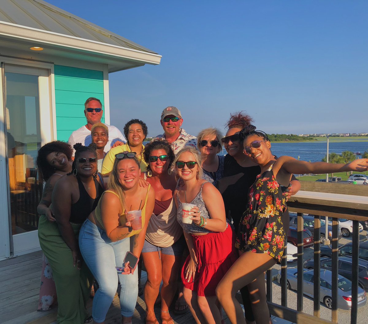 graceshipleyy's tweet photo. YALL I need your help.. my fam and I met this group of women on vacation in Ocean Isle Beach, NC. 
They were SO BEAUTIFUL and SO FUN. We took one picture all together, but that’s all I’ve got :(
Please help me find them!! TWITTER DO UR THING! #brandnewbesties #twitterdoyourthing https://t.co/rxLJT4w2Xx