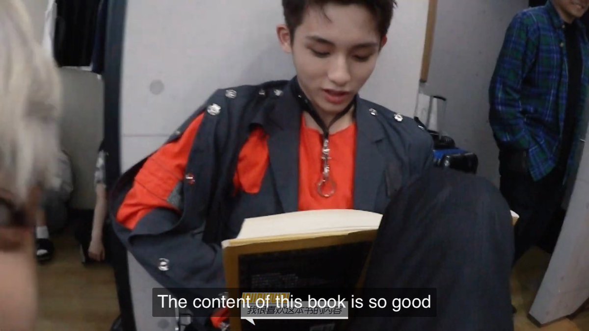 when he pretended to read a book while actually playing games on his phone