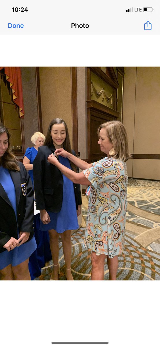 FVHSCAC's tweet image. I must share this one too; I had the honor of pinning Ellie her State Officer Pin . She holds a spot in my heart for helping me find my place @CrossroadsFlex 3 years ago  when she took a chance on me with DECA.  Look at her now, rising senior and @cflexdeca state officer. @WCPSS