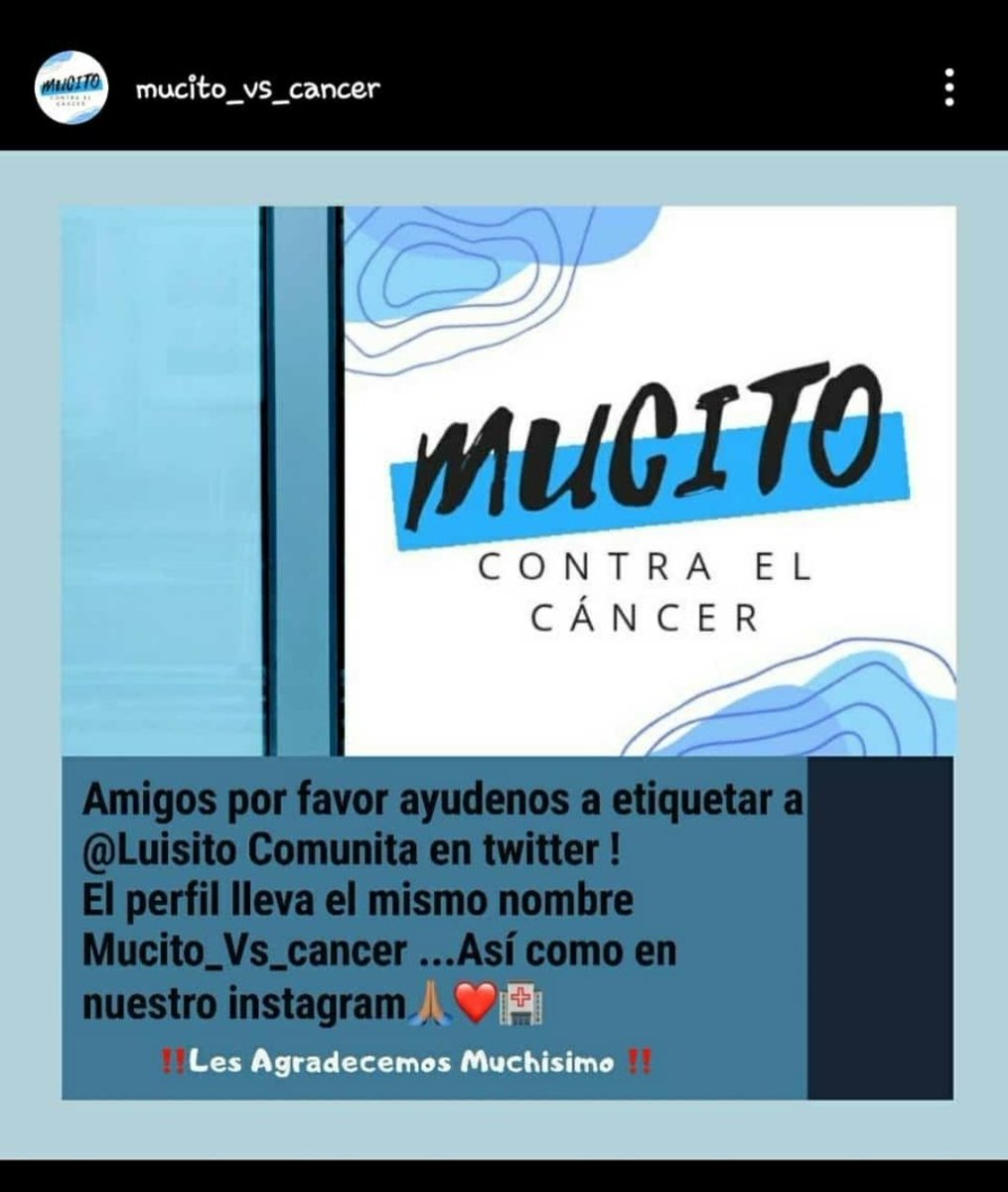 Hola amigos, sé que este es un Twitter de Clash Royale pero espero me puedan ayudar. Un amigo desafortunadamente tiene cáncer y sus tratamientos son muy costosos, si pueden ayudar con alguna aportación o un simple RT, se los agradecería muchísimo. instagram.com/mucito_vs_canc…