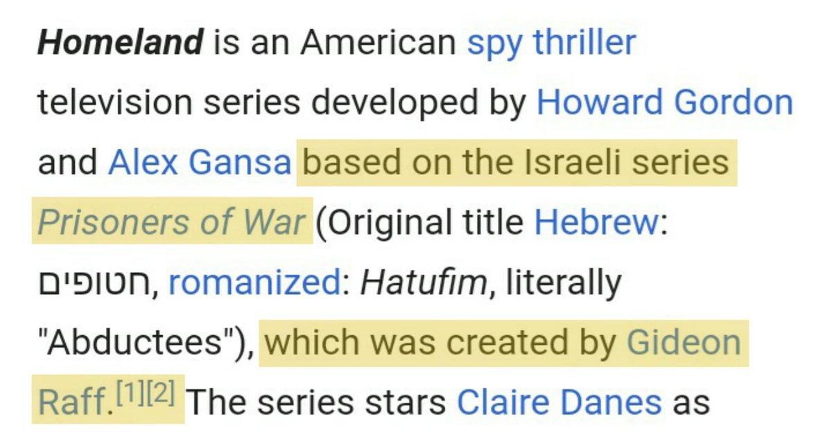 gideon raff was one of the producers for homeland and he was also the director of the red sea diving resort, a zionist film starring chris evans.