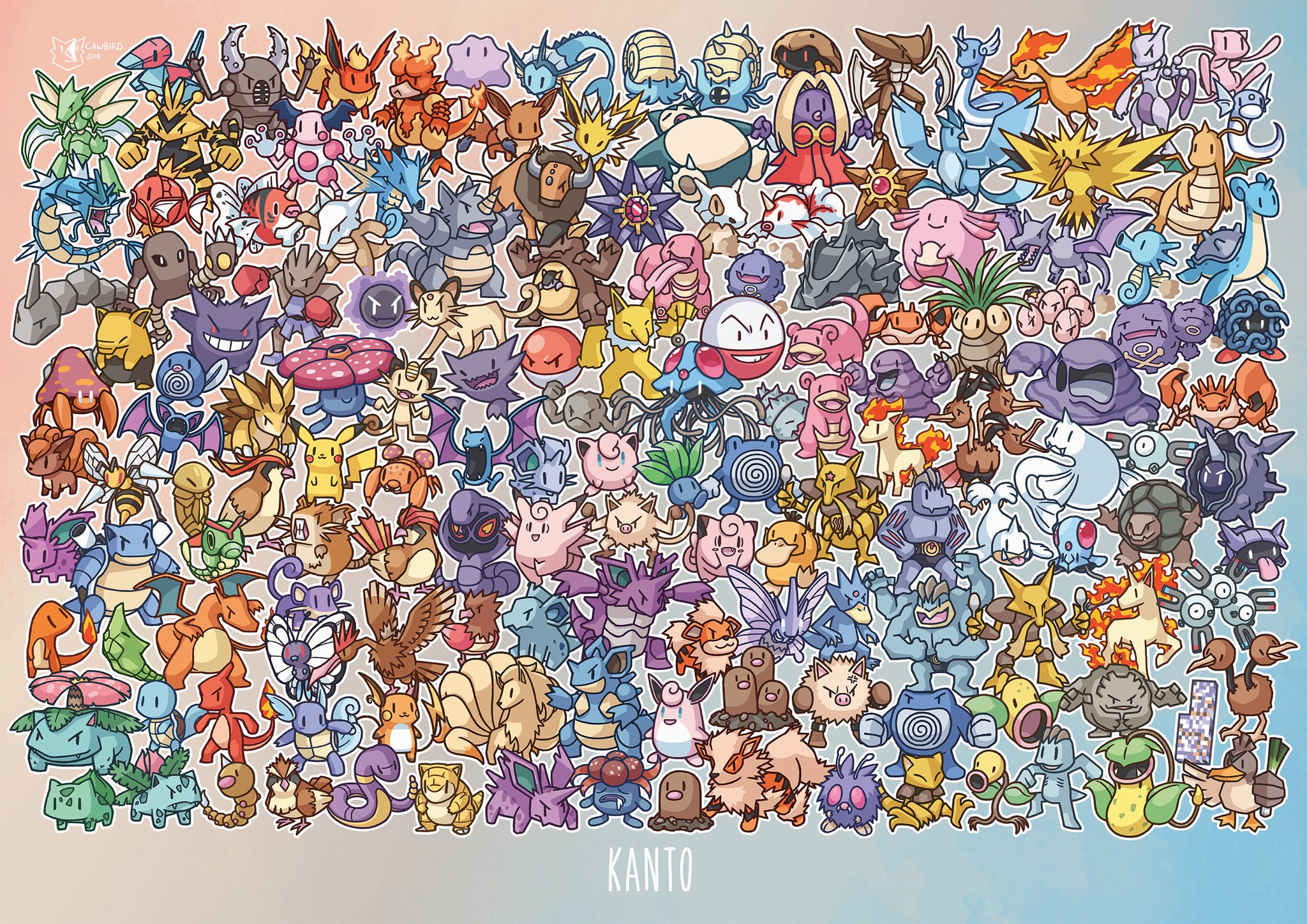 Kanto Pokedex All 151 Gen 1 Kanto Pokemon