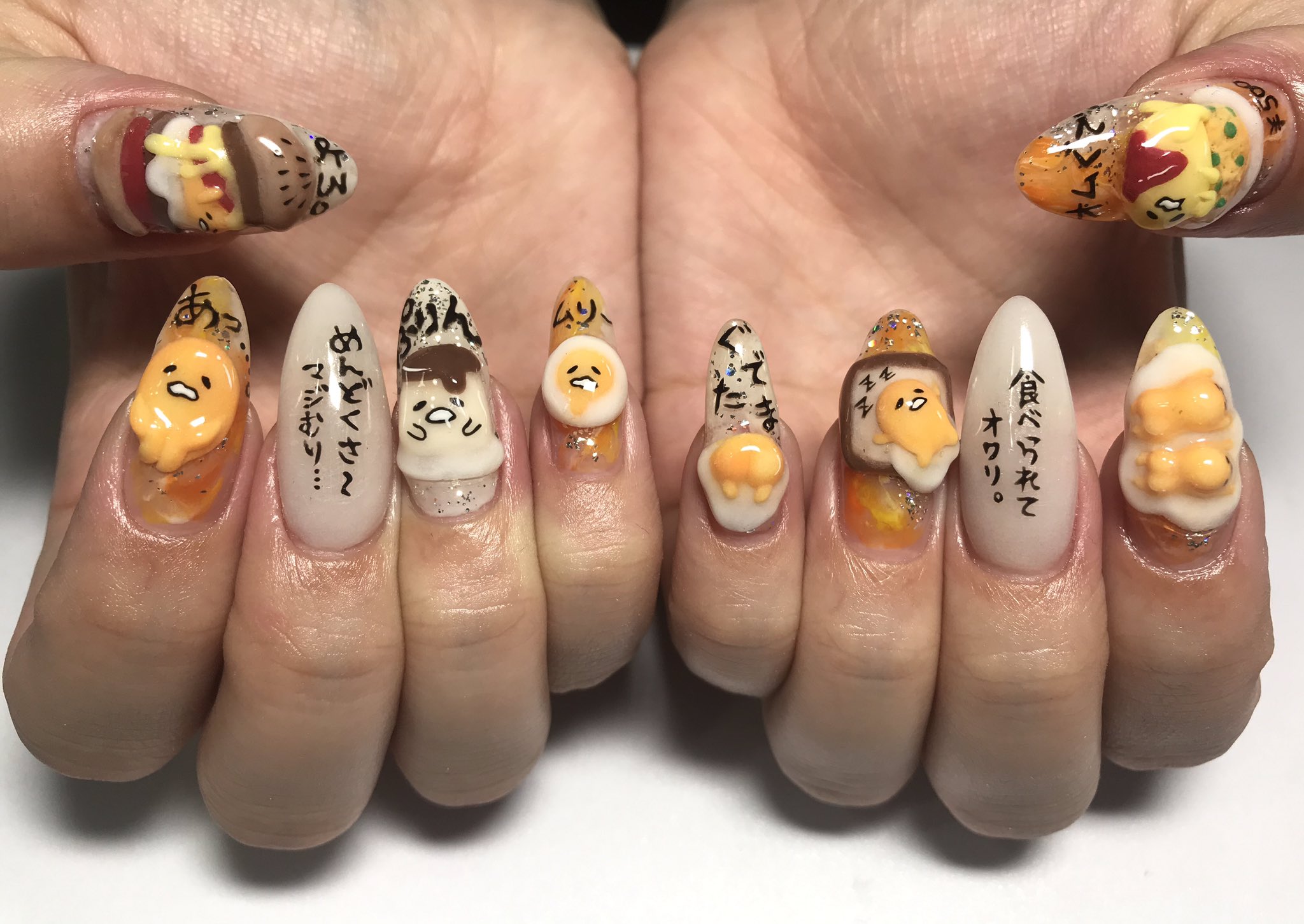 R Nail ぐでたまネイル キャラクターネイル 3dネイル 卵ネイル ゴテゴテネイル T Co Agxkzyg1ee Twitter R Nail ぐでたまネイル キャラクターネイル 3dネイル 卵ネイル ゴテゴテネイル T Co Agxkzyg1ee Twitter