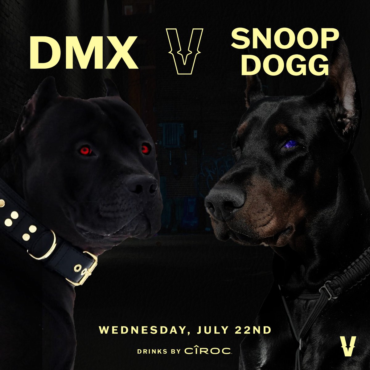 The battle of the dogs ‼️‼️‼️ @DMX vs @SnoopDogg 🔥 Wednesday, July 22nd on  #VERZUZ Watch on our IG or @AppleMusic in HD. Drinks by @Ciroc., image size:1200x1200
