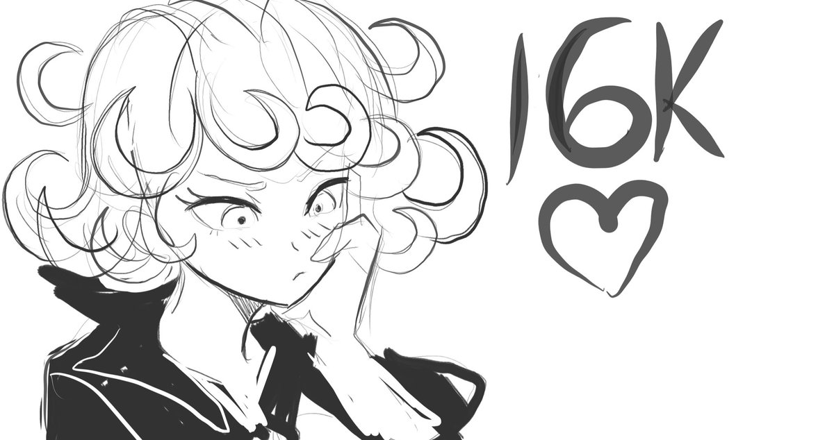 I thought it was 15k but it's actually 16K 
Followers!? Again thank you all ? 