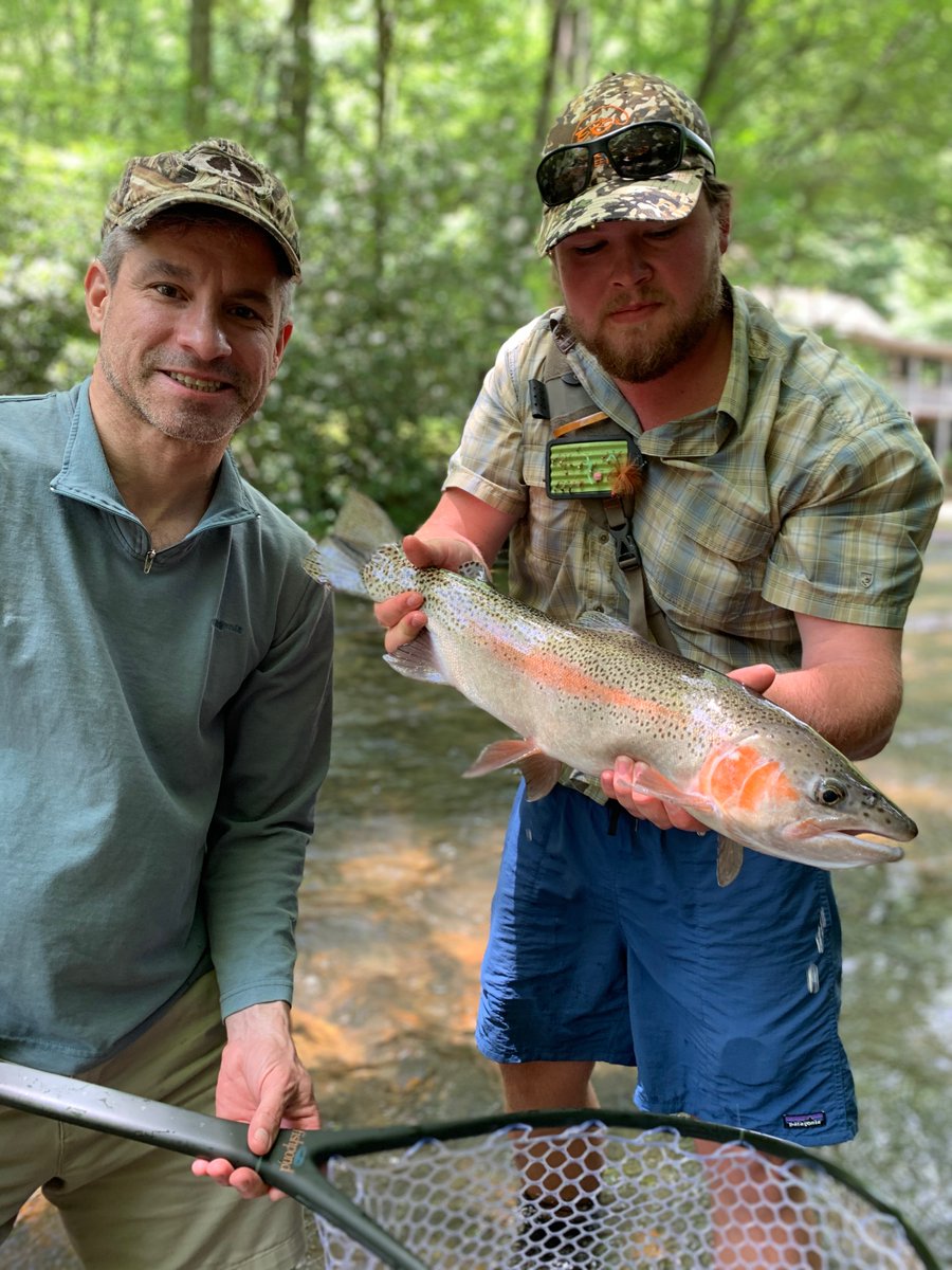TuckRiverClub's tweet photo. Preston and Baker hosted a group at Thunderstruck for a few days, and the results speak for themselves! Great fishing taking place above 3000' right now.
#TuckFlyShop #SylvaNC #BrysonCity #FlyFishNC #FishItWell #NCTroutCapital #GreatSmokies #DiscoverJacksonNC #FlyFishing https://t.co/UgezGd4R2K