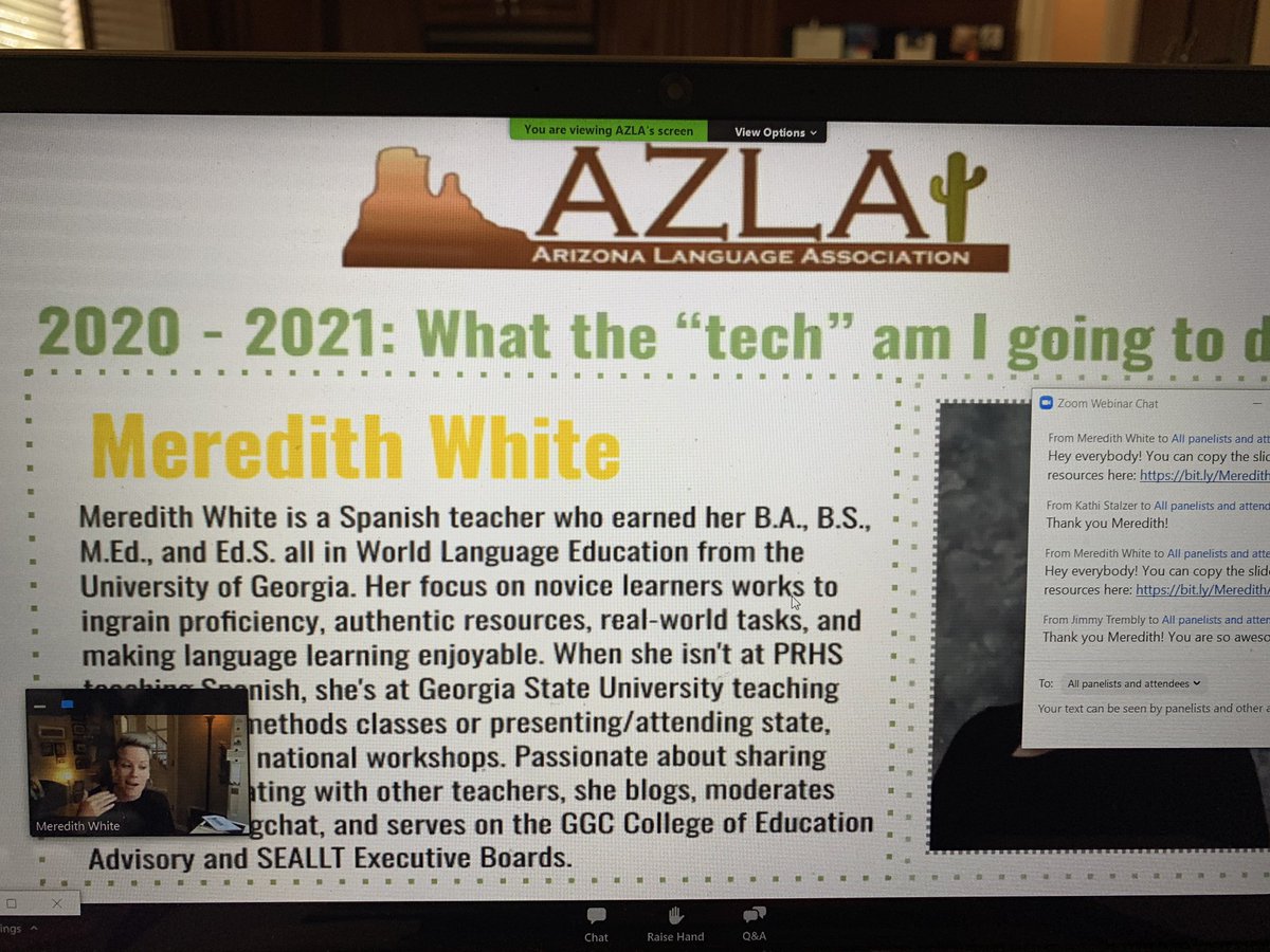 Look who is hanging out with <a href="/AZLAinfo/">AZLA</a> #azla  #ACTFL #langchat