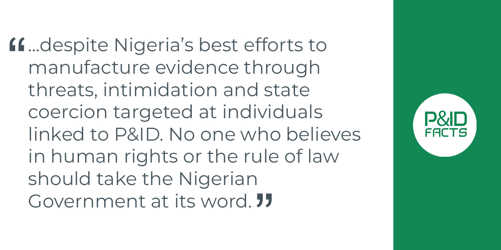 PandIDFacts's tweet photo. (4/4) Please see P&amp;ID’s statement following today’s hearing in London: https://t.co/hTCwfEWPhE