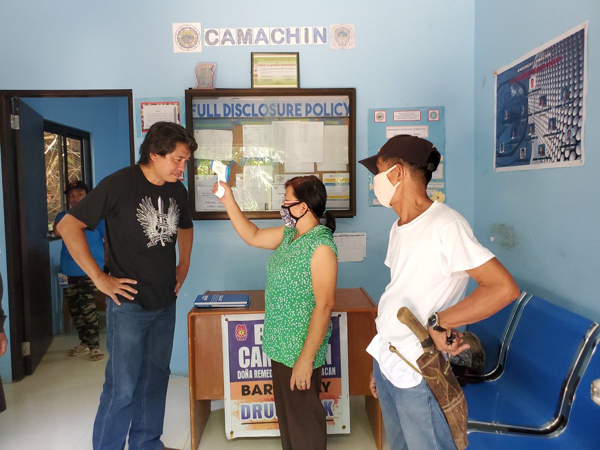 KnightsFidelium's tweet photo. During our recent visit to Avalon Ecofarm and Resort, we donated temperature checkers in line with our drive to keep Barangay Camachin COVID-free. The checkers will be used in various entry points to the barangay. https://t.co/sSlu8gWdBH
