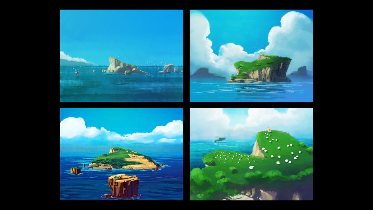 7 Days of Sky: Daylight Prairie "Soaring through a blue sky & puffy clouds has always been the inspiration for this game. In the beginning we imagined that the Sky would begin on an island, to take off into the clouds. The idea of an island got carried into the Isle of Dawn."