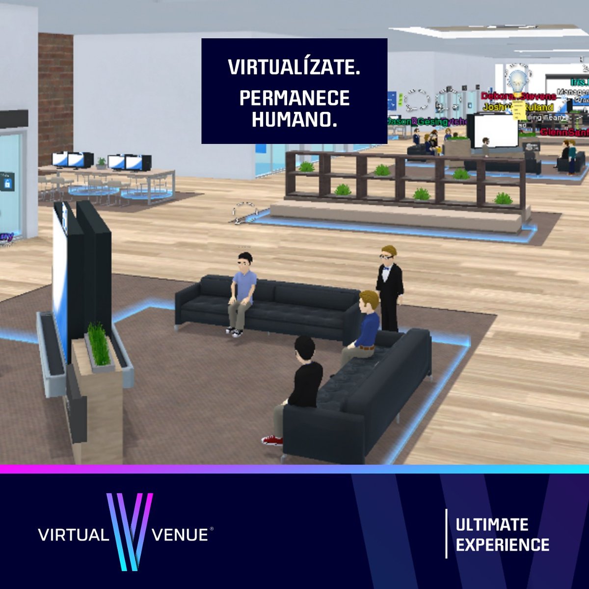 VirtualVenuemx's tweet photo. Nuestra nueva normalidad es 100% virtual y 100% humana.
Conoce Virtual Venue y experimenta una nueva forma de colaborar, aprender e interactuar de forma natural. 

Solicita una demo.

#theultimateexperience #eventosvirtuales #Tenencia2020 https://t.co/6XnE9x2s4A