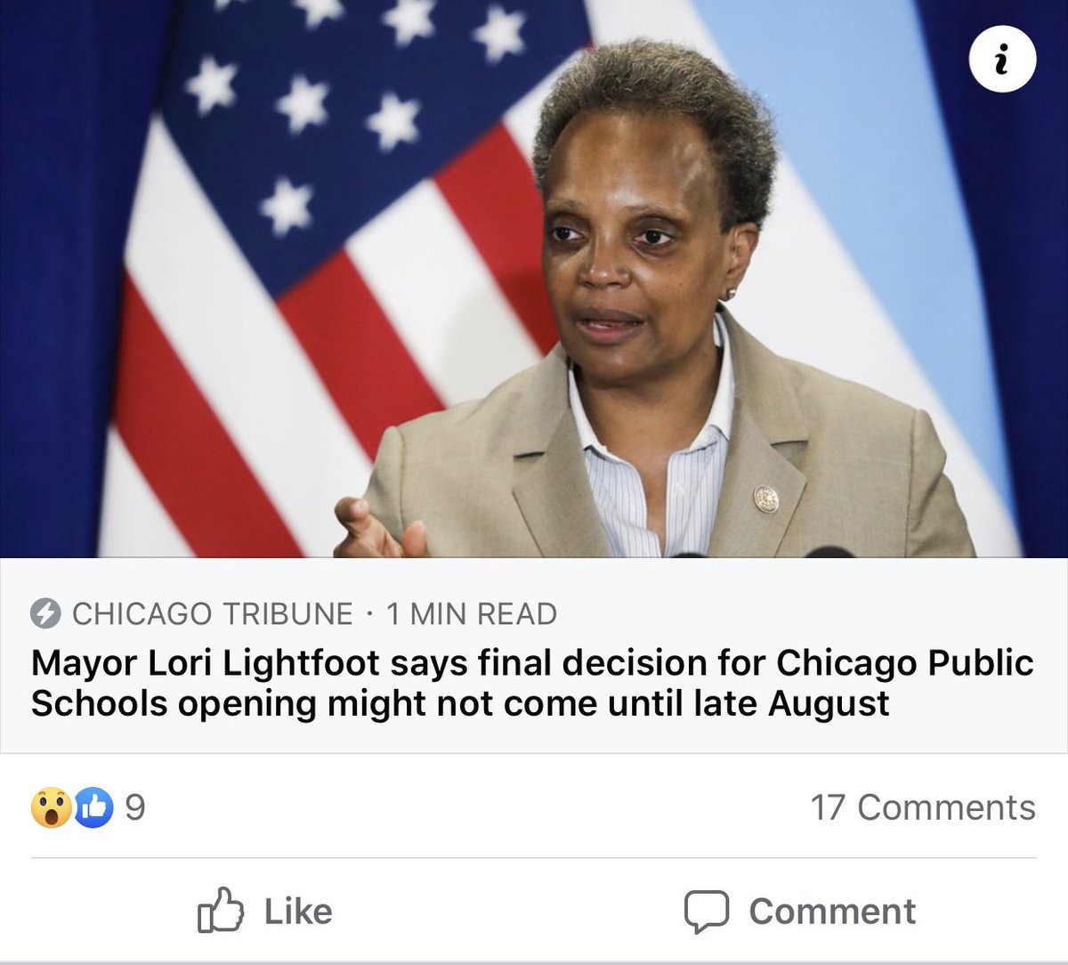 Dear <a href="/LoriLightfoot/">Lori Lightfoot</a> <a href="/chicagosmayor/">Mayor Brandon Johnson</a> we can not wait until the end of August for a decision.  Every parent does not have the luxury to wait and make decisions that can effect their household.