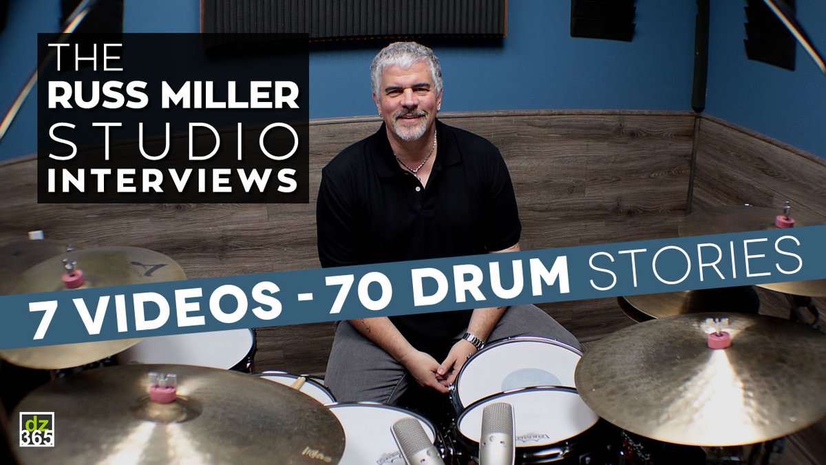 Drummerszone's tweet photo. Watch our first of 7 Studio Tour &amp; Interview Videos with Russ Miller!
https://t.co/y85QTS2xCQ

+ the 6 New &amp; Free Drum Lessons with @RussMillerDrums:
https://t.co/HwYd8ZbNFf

#Drummerszone #RussMiller #studiotour #recording #Drums #drummer #mapex #zildjian #teamremo #vicfirth https://t.co/mMlU9YZhgG