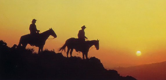 UponHisWrist's tweet photo. Bandaged and stable, a duet of horses run one after the other, following the pathway of an eroded gulch. Not much word between the passengers of each mount, but such was appropriate for the time.
What with a death in their ranks, weighing on them like so.
#TIMEVOYAGE / END. https://t.co/o5QBgLPhaI