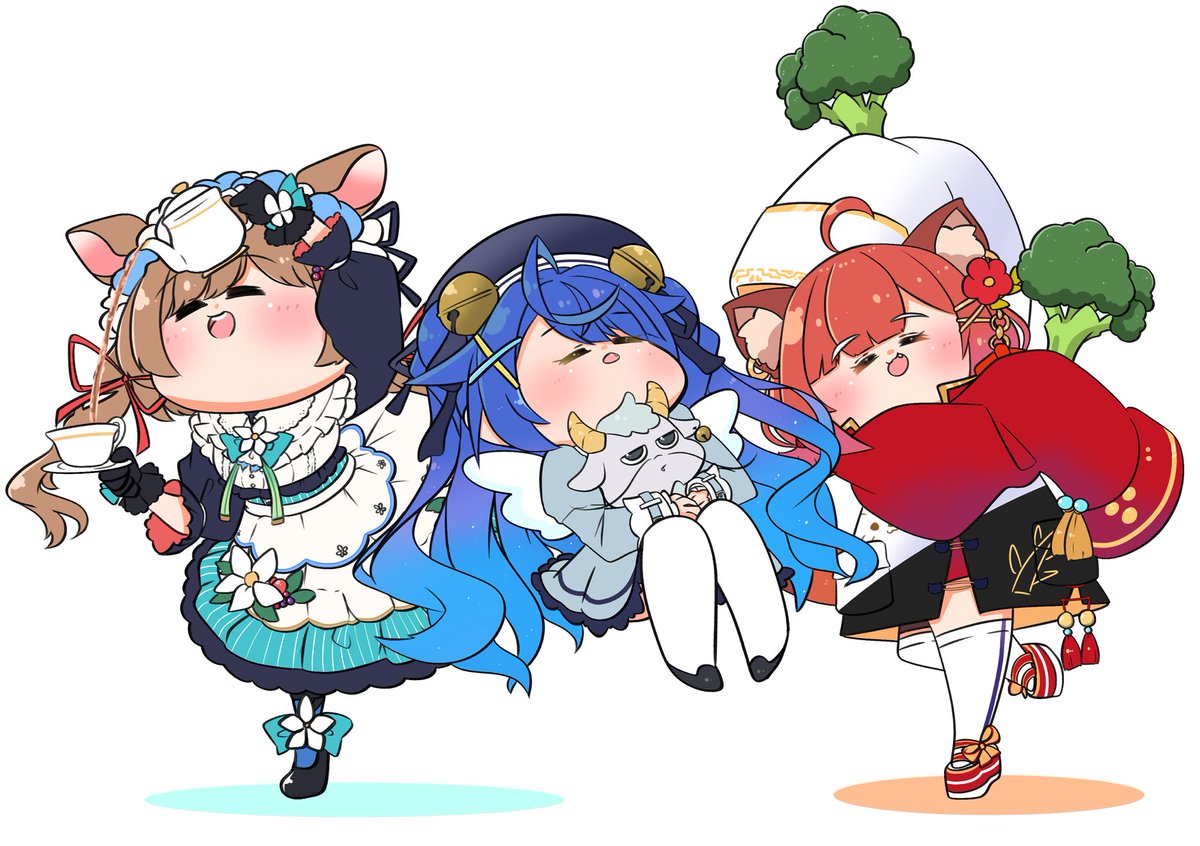 「揃った
#ポ三家 」|まぶし@にじそ07のイラスト