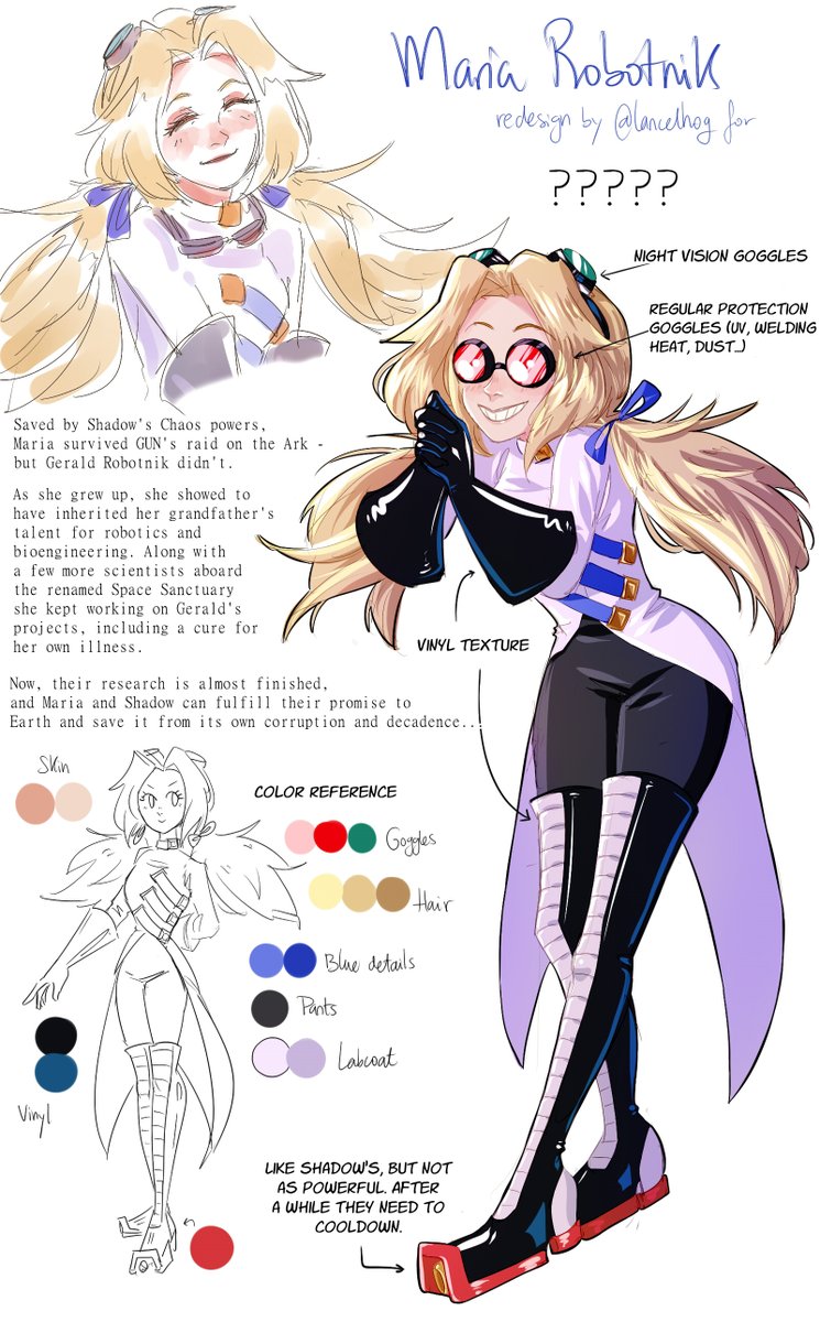 Jul Introducing Maria Robotnik Redesigned For My Little What If Fan Project Sonicfanart Hedgehogartist