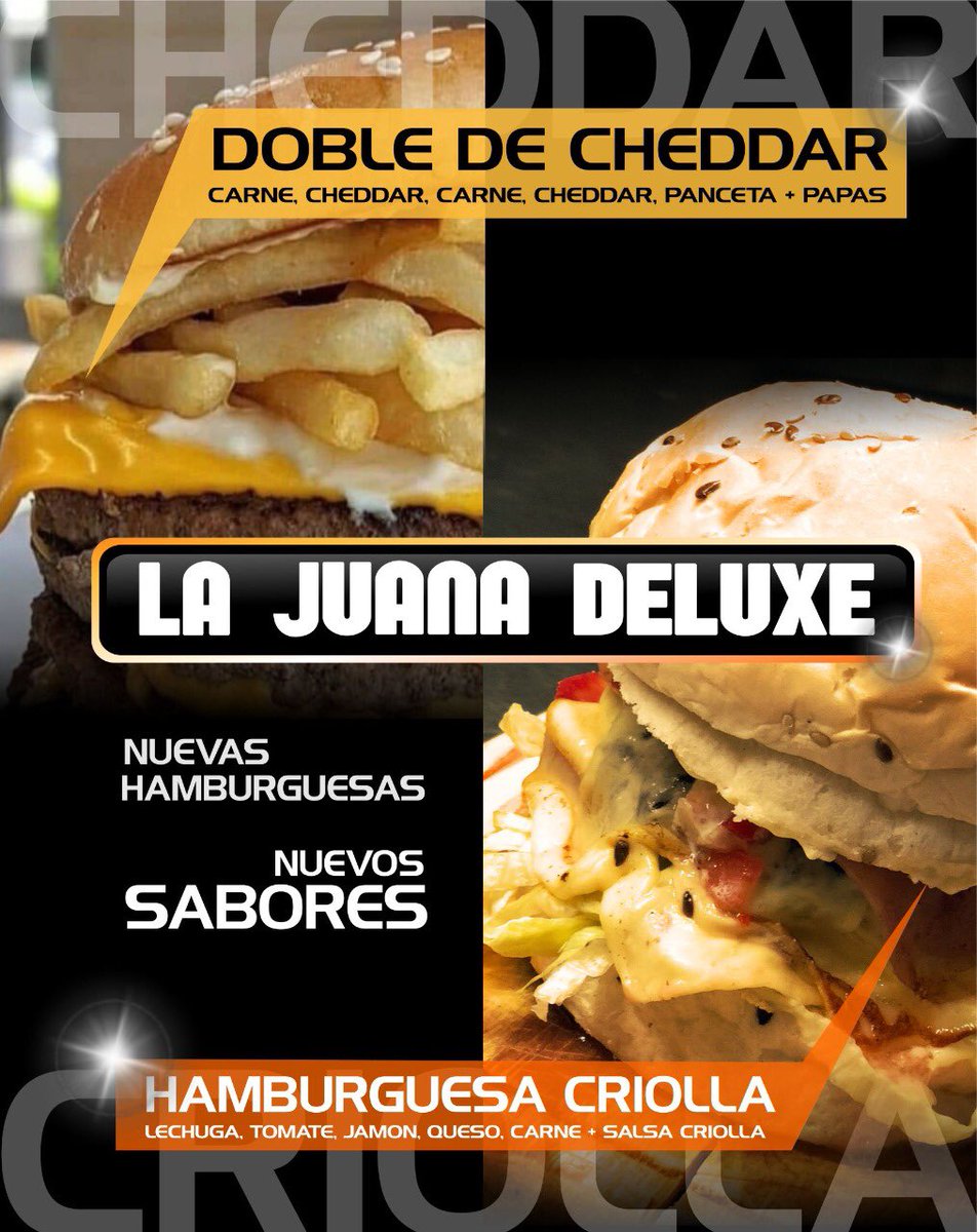 ¿PROBASTE NUESTRAS NUEVAS HAMBURGUESAS?
Pedidos al 3572605643