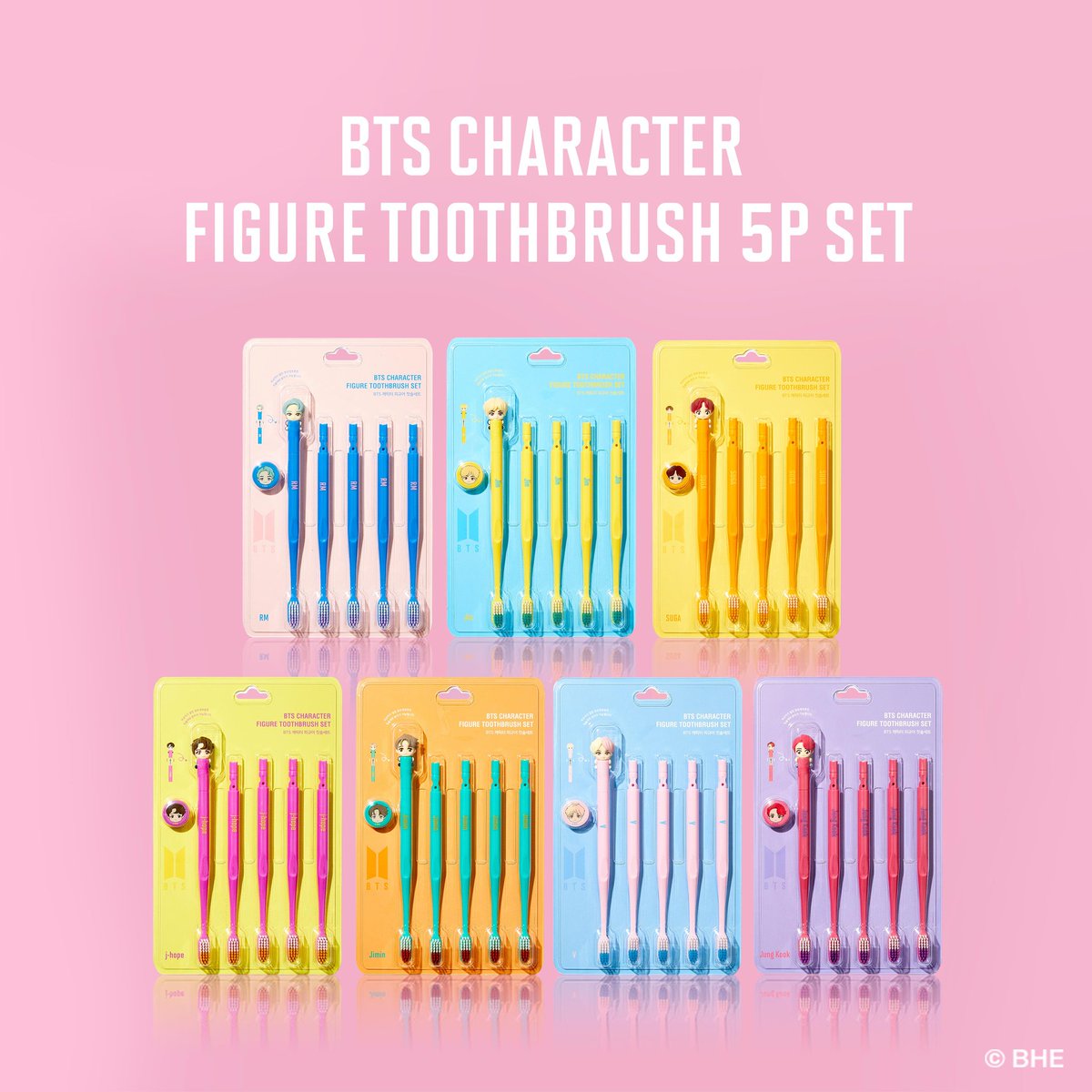 Sangsang7O's tweet photo. BTS CHARACTER FIGURE TOOTHBRUSH 5P SET
#BTSCHARACTERTOOTHBRUSH
#BTSCHARACTER
#SANGSANG7 https://t.co/QyU8vud5sj