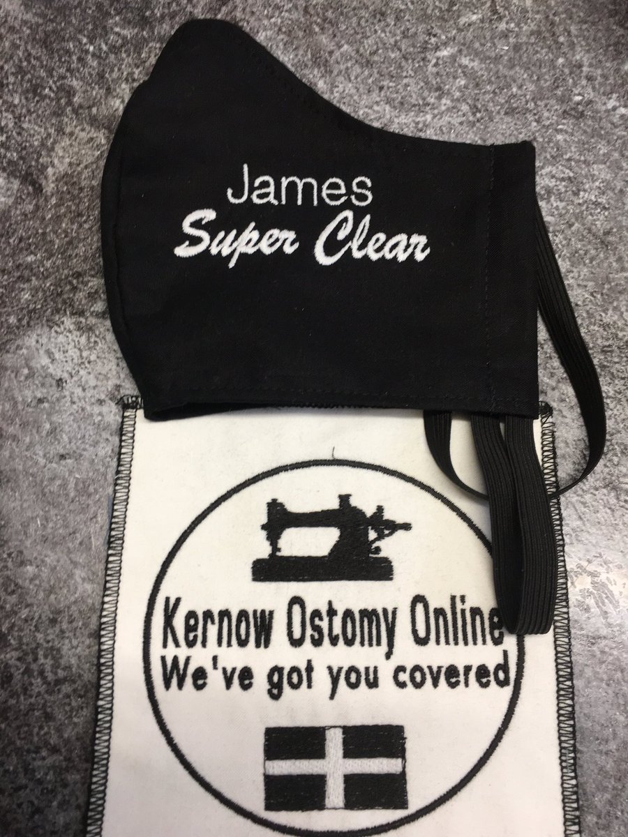 LHBodybeautiful's tweet photo. Orders finished today, open back and filters, embroidered . #mask #facemasks #Facecoverings #ProtectTheNHS #protectyourselfandfamily #kernowostomyonline https://t.co/DvzJSOQTfu