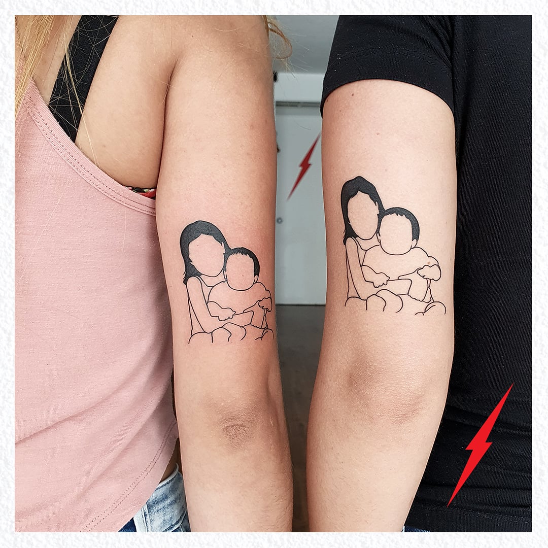 elmaxcalavera's tweet photo. Amig@s aquí el más reciente #tatuaje que realicé, una excelente opción para #tatuarte en familia, de hermanos, de hijos. #tattoos https://t.co/1mJFjkmXep
