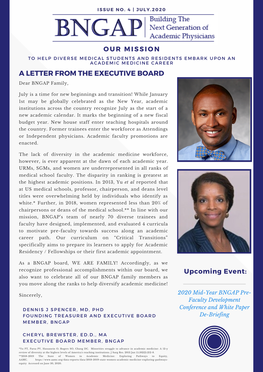 BNGAP1's tweet photo. Our July 2020 Newsletter Issue IV celebrates recent faculty appointments and promotions of our BNGAP members!

If you haven't received a copy, here is a preview of this month's feature! 

 Congratulations! https://t.co/KsUSEVVNo0