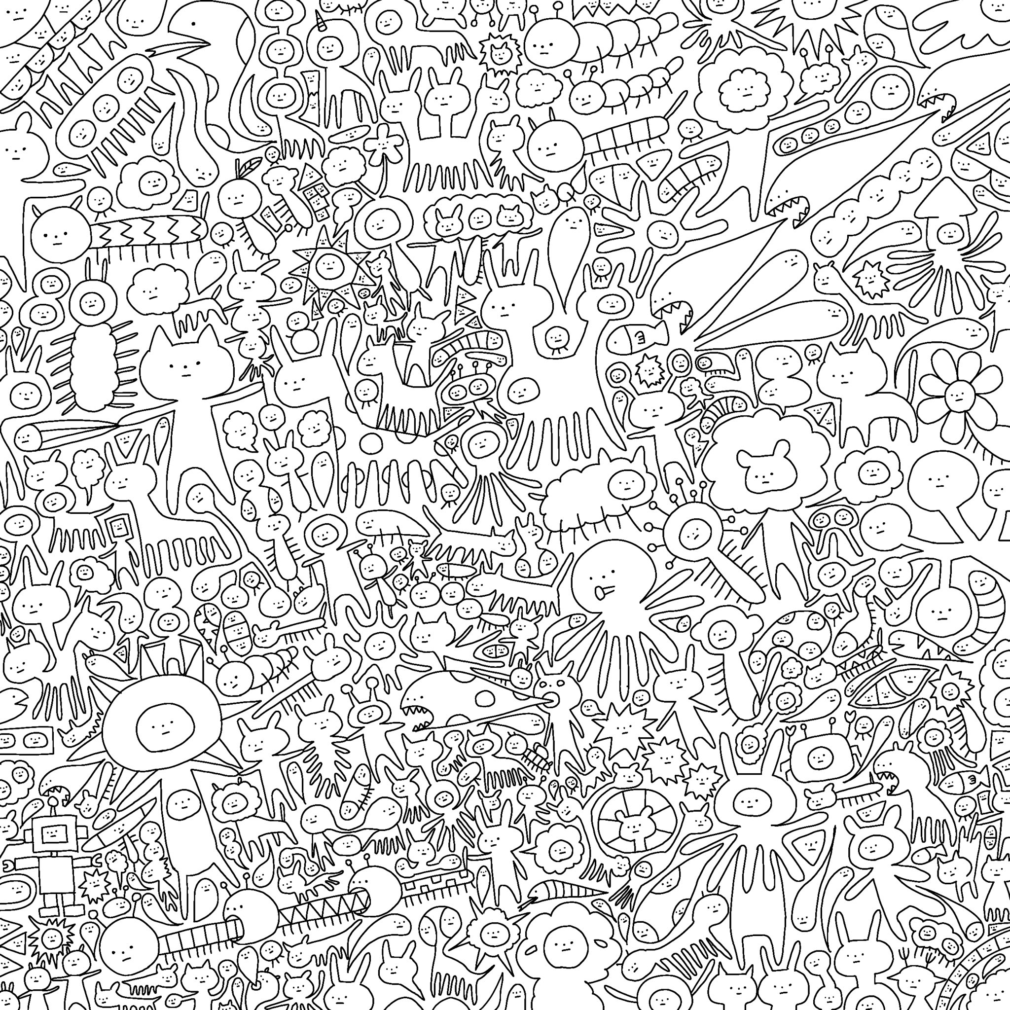 ワタナベヒトミ Pa Twitter 敷き詰めるのが楽しくて止まらない イラスト 敷き詰める ぐちゃぐちゃ アイビスペイント 色塗り 色違い キメラ ねこ T Co Uuczzs9xbq Twitter