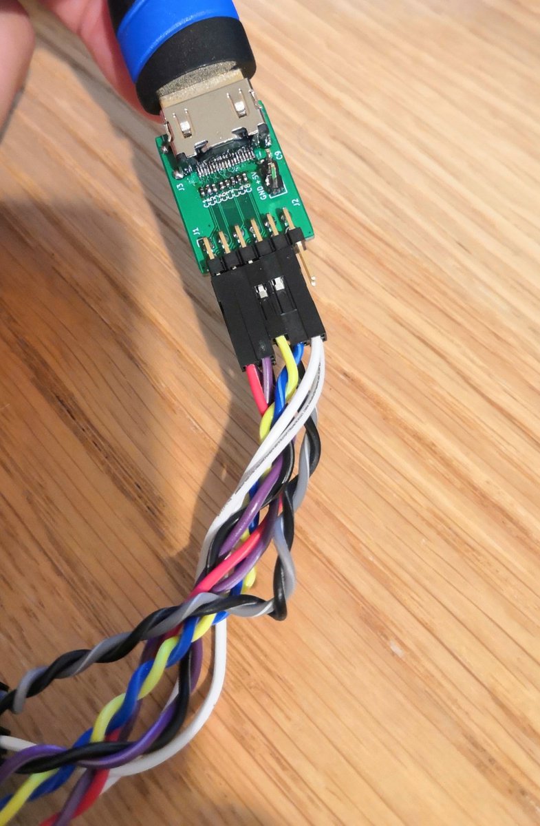 wren6991's tweet photo. Them: no you can't just twist two jumper wires together and call it a twisted pair
Me: haha EM emissions go brrrrrrrr https://t.co/qjAQw7nNON