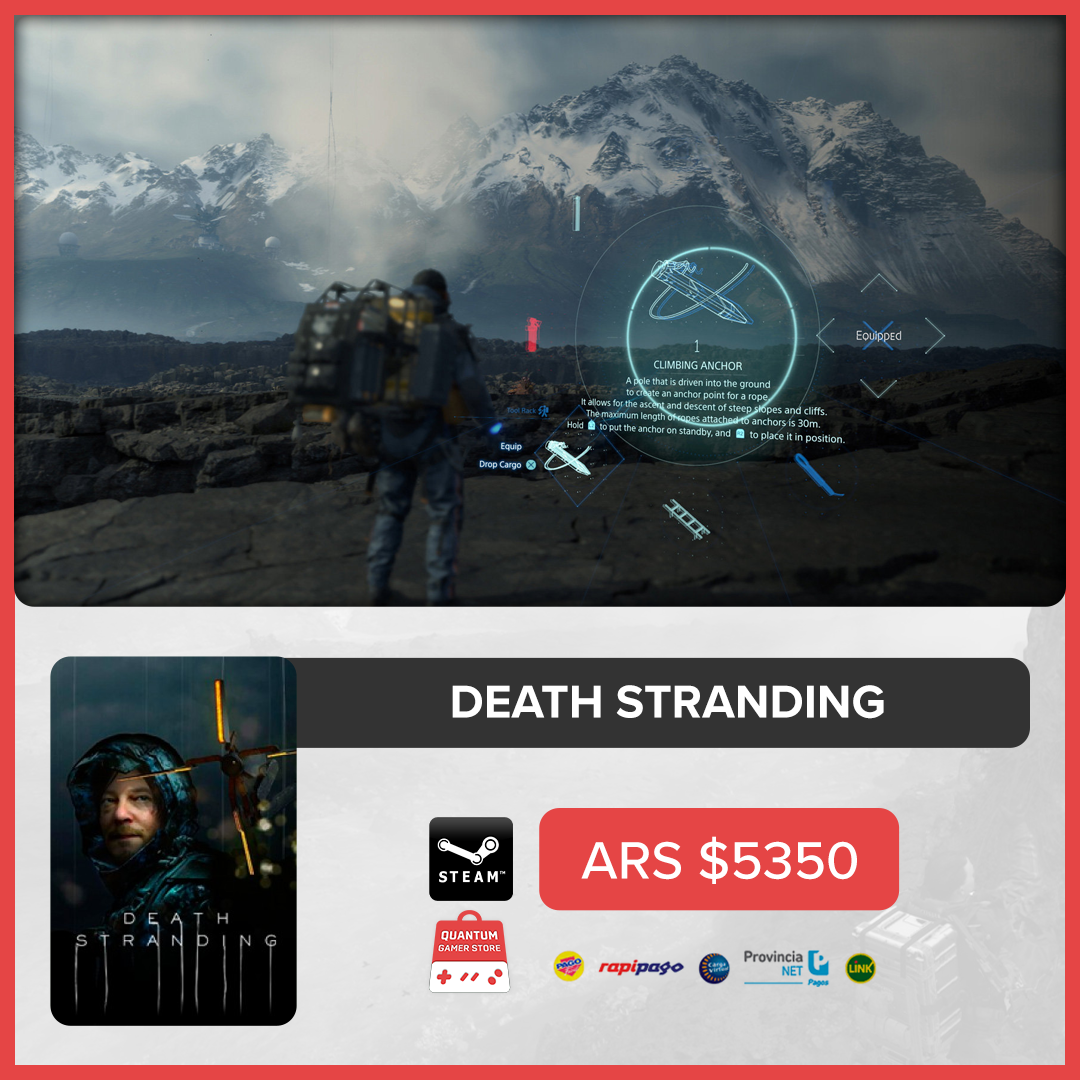 QuantumGamerSto's tweet photo. 🥾 Da un paso más, solo uno más!
🌎 DEATH STRANDING - Precio Final $5350
🛒 Para realizar tu compra envía en mensaje privado
🔐 Compra protegida por el sistema de Mercado Pago
⏱ Precio disponible hasta las 23:30 del Domingo 19/07/20

#DeathStranding #DeathStrandingPC #Gaming https://t.co/q9sR80hUFd