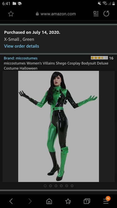 2 pic. I bought a Shego costume and I'm so stoked! I'm about to be so fuckin cute ?? 

#sexycosplay #shego